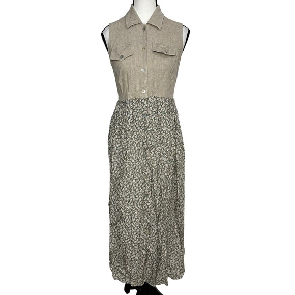 Dby Ltd. Dresses & Skirts - VTG DBY Ltd Floral‎ Dress Womens Sz 3 Grunge Prairie Cottagecore Whimsigoth Boho